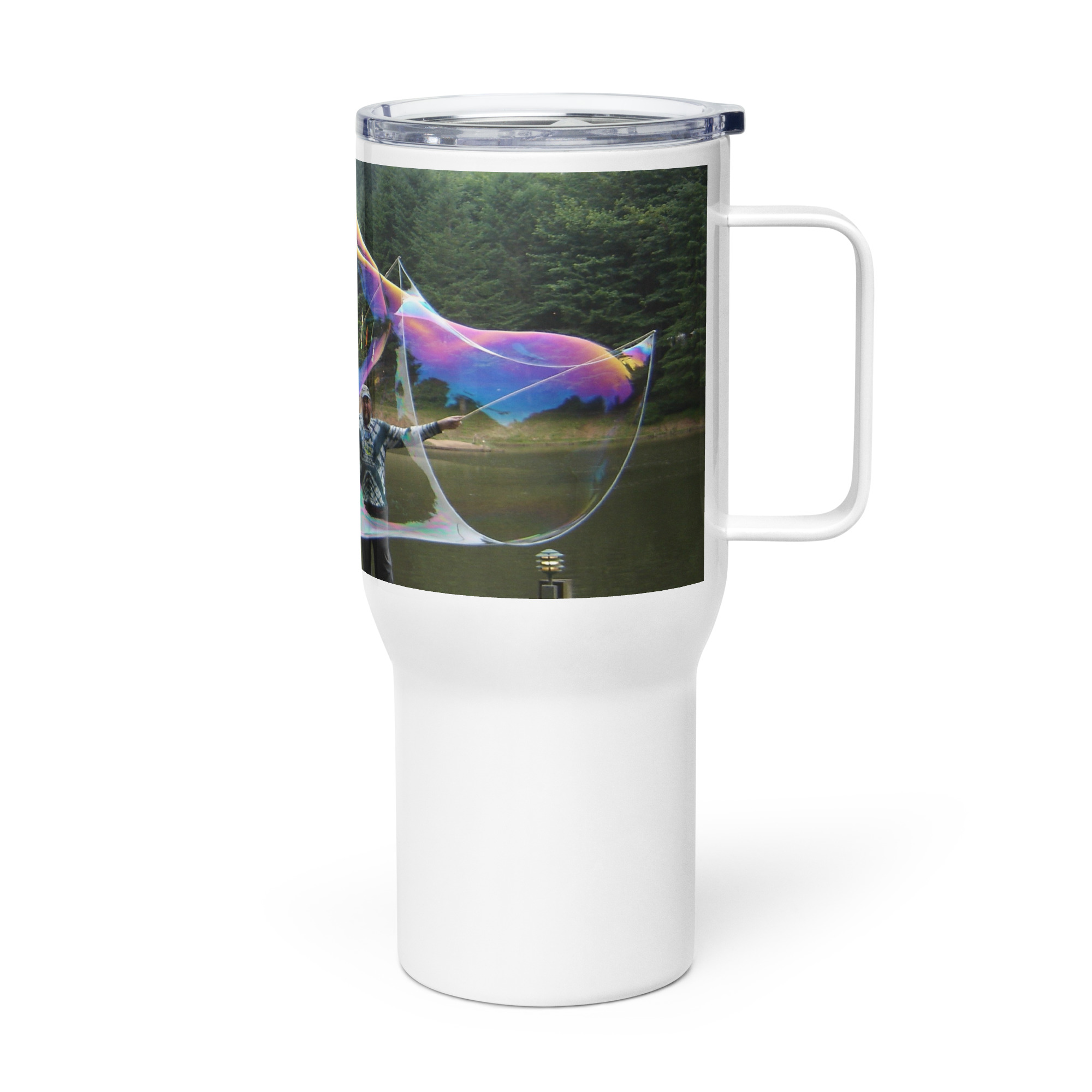 Bubbler's Insulated Steel Tankard with Handle - Image 3