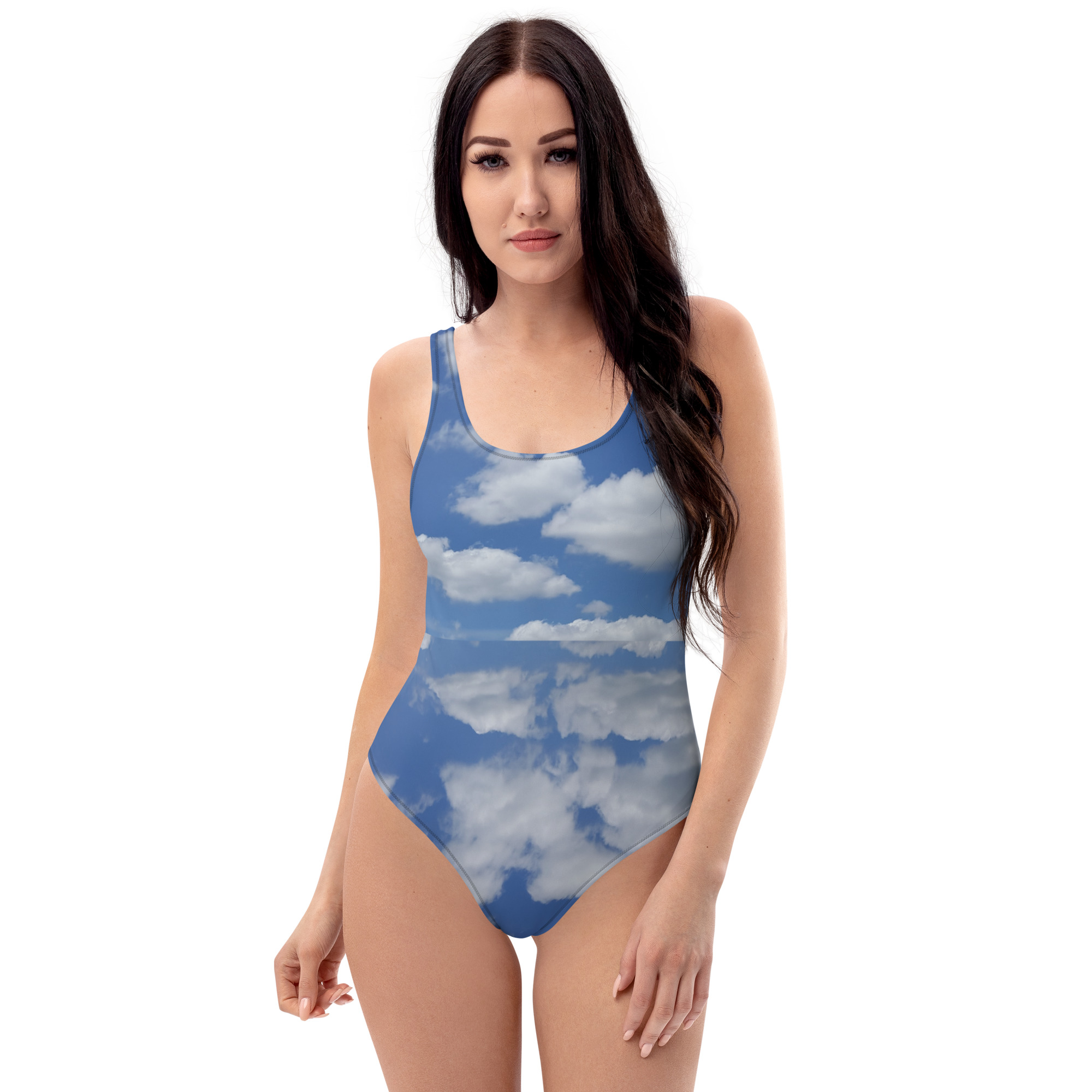 Blue-Sky One-Piece Swimsuit - Image 2
