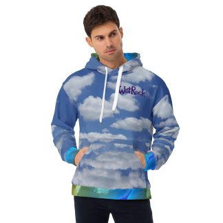 Wet Rock Blue-Sky Unisex Hoodie
