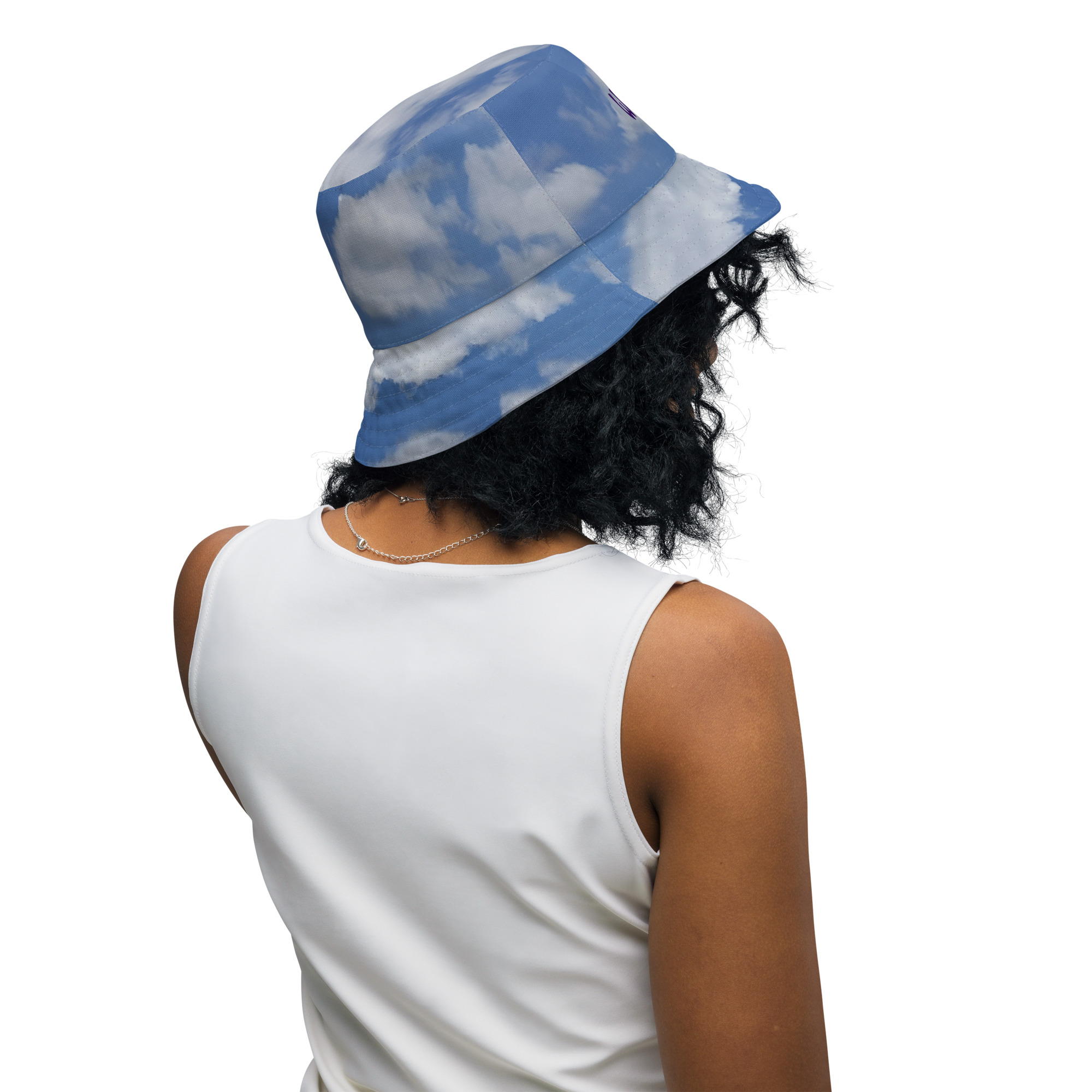 Flowers/BlueSky-WetRock Reversible hat - Image 8