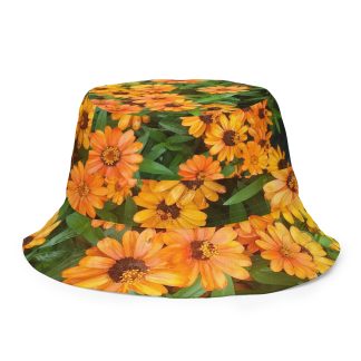 OZinnia/BlueSky-WetRock Reversible bucket hat