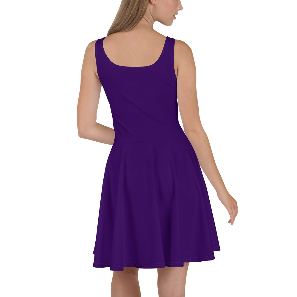 Rich Purple Skater Dress - Image 3