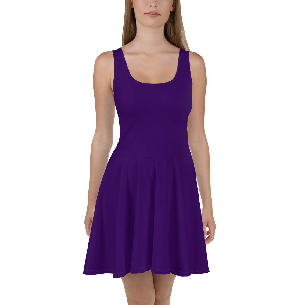 Rich Purple Skater Dress - Image 2