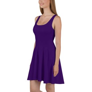 Rich Purple Skater Dress