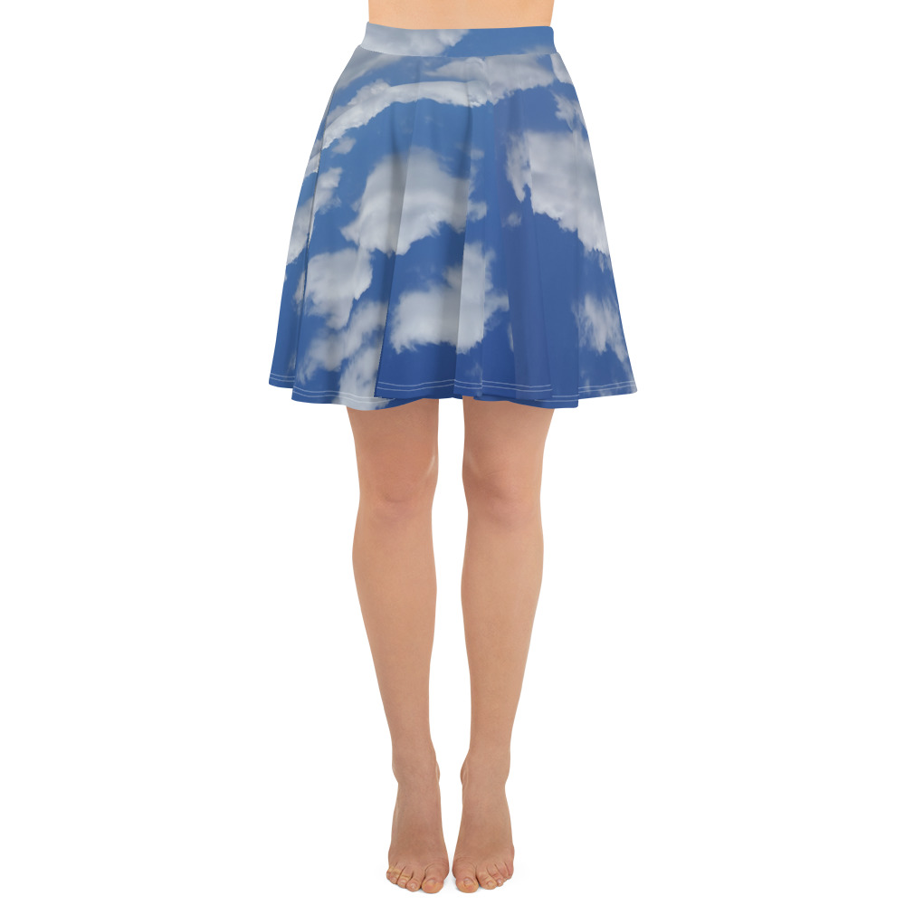 Blue-Sky Skater Skirt