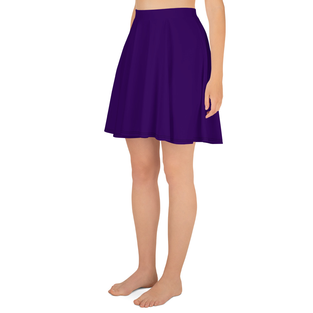 Rich Purple Skater Skirt - Image 3