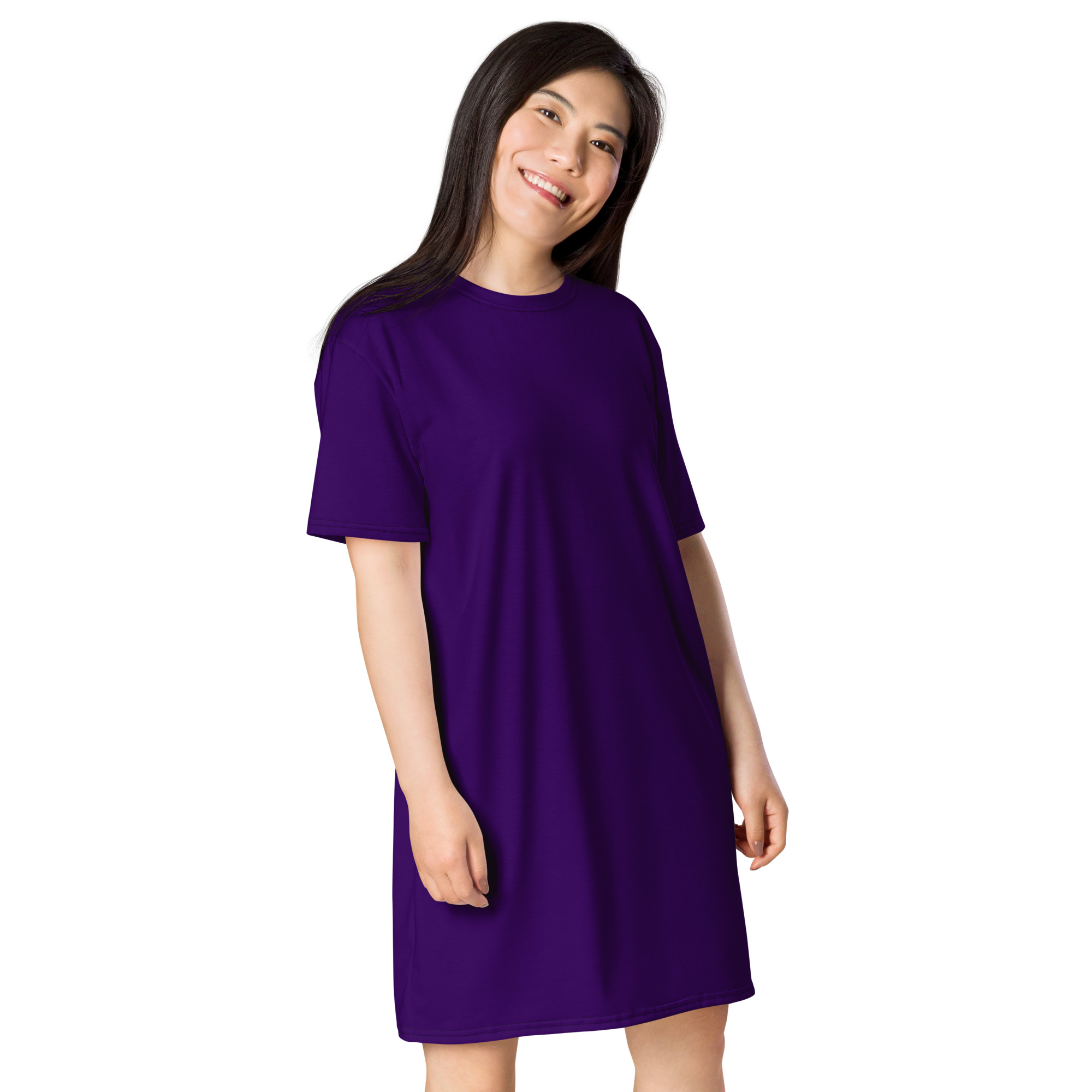 Rich Purple T-shirt dress - Image 4