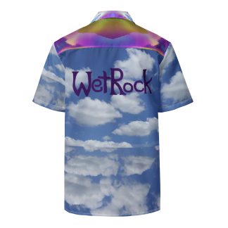 Unisex Blue-Sky Wet Rock button shirt