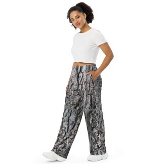 Old Walnut Bark unisex wide-leg pants