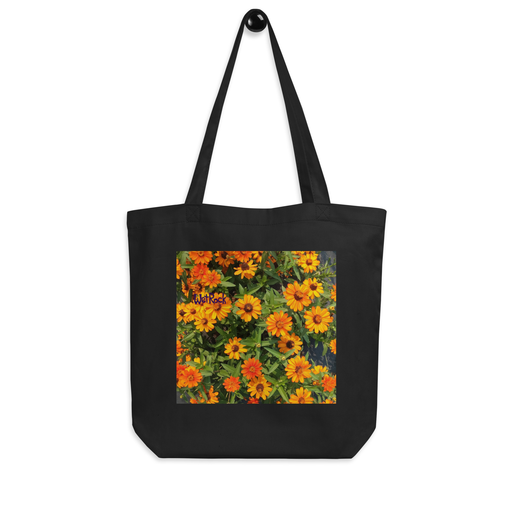 Wet Rock Orange Zinnia Eco Tote Bag