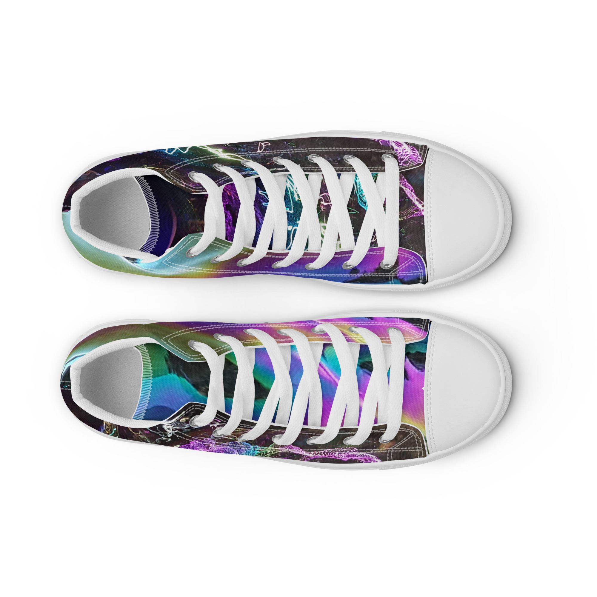 Women’s high top canvas Bubble shoes - Image 18