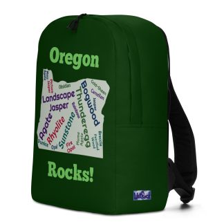 Oregon Rocks! Green Minimalist Backpack