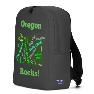 Oregon Rocks! 2 Grey Minimalist Backpack