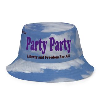 Party Party and Wet Rock logo Reversible bucket hat