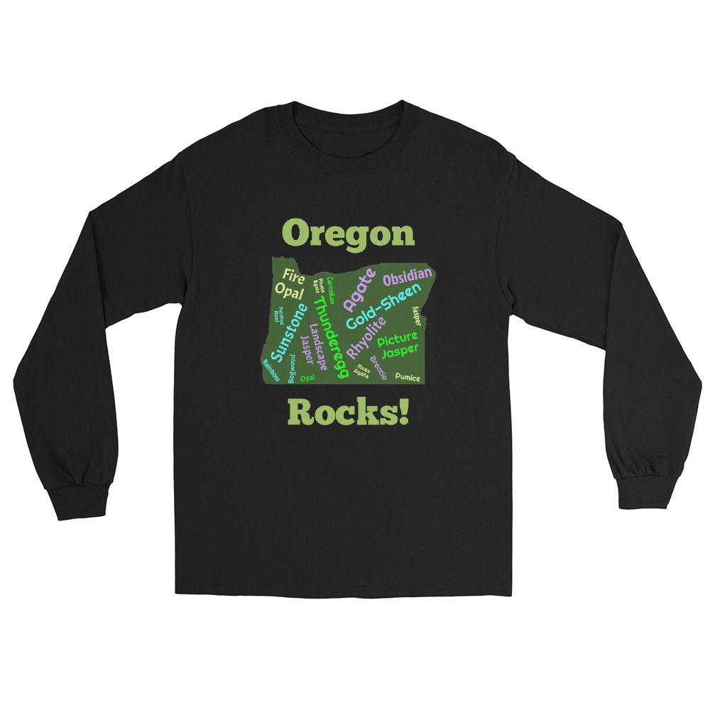 Oregon Rocks! 2 Men’s Long Sleeve Shirt - Image 2