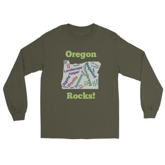 Oregon Rocks! Men’s Long Sleeve Shirt