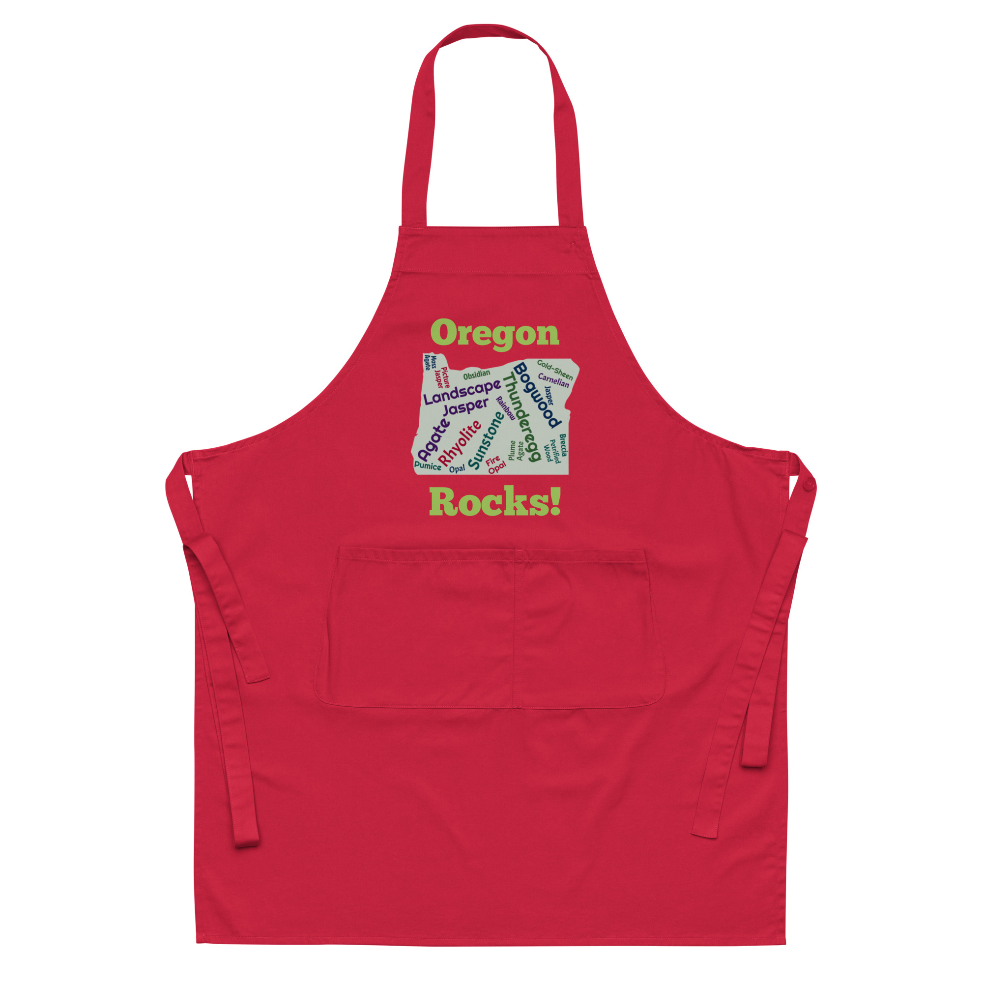 Oregon Rocks! Organic cotton apron - Image 3
