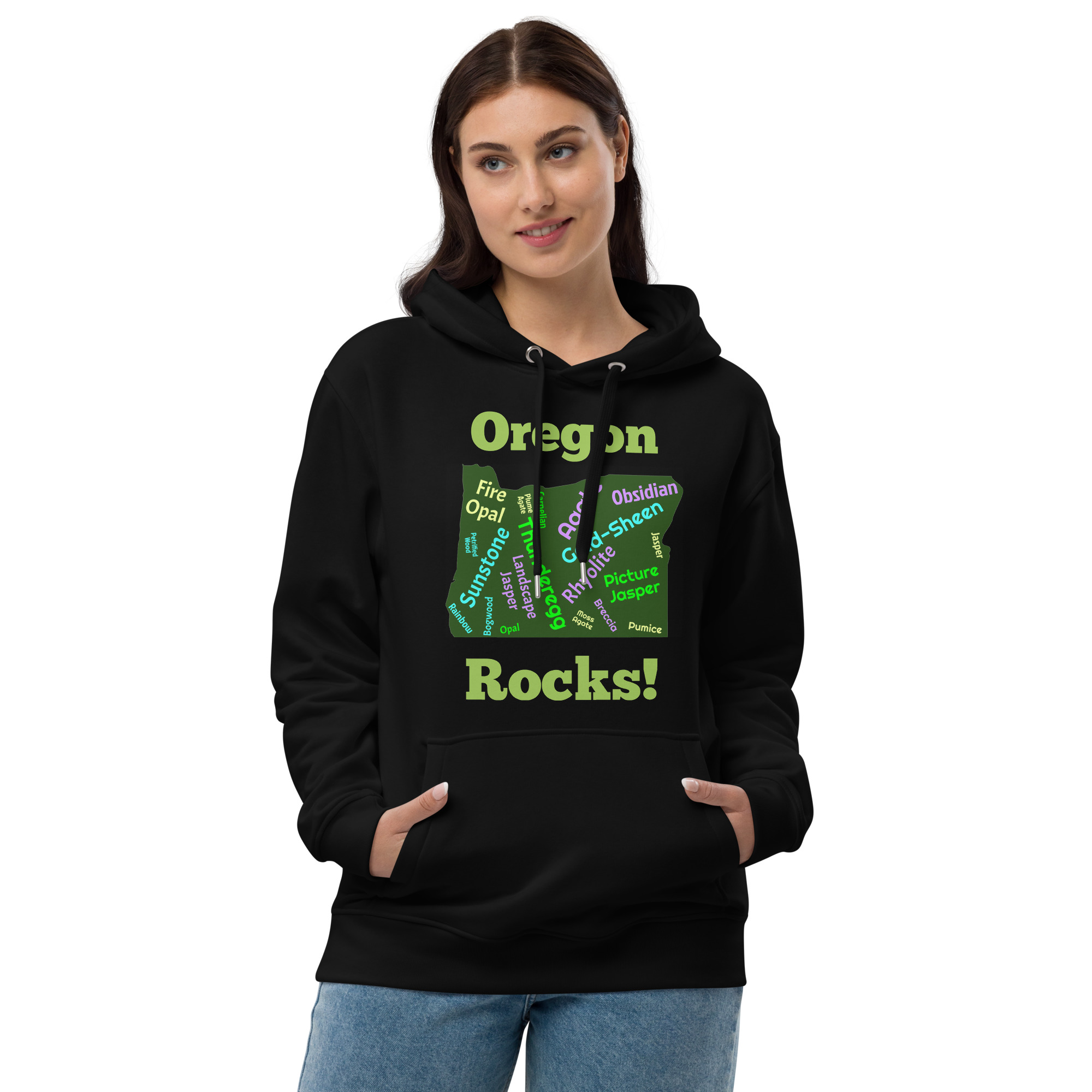 Oregon Rocks! 2 Premium eco hoodie - Image 2
