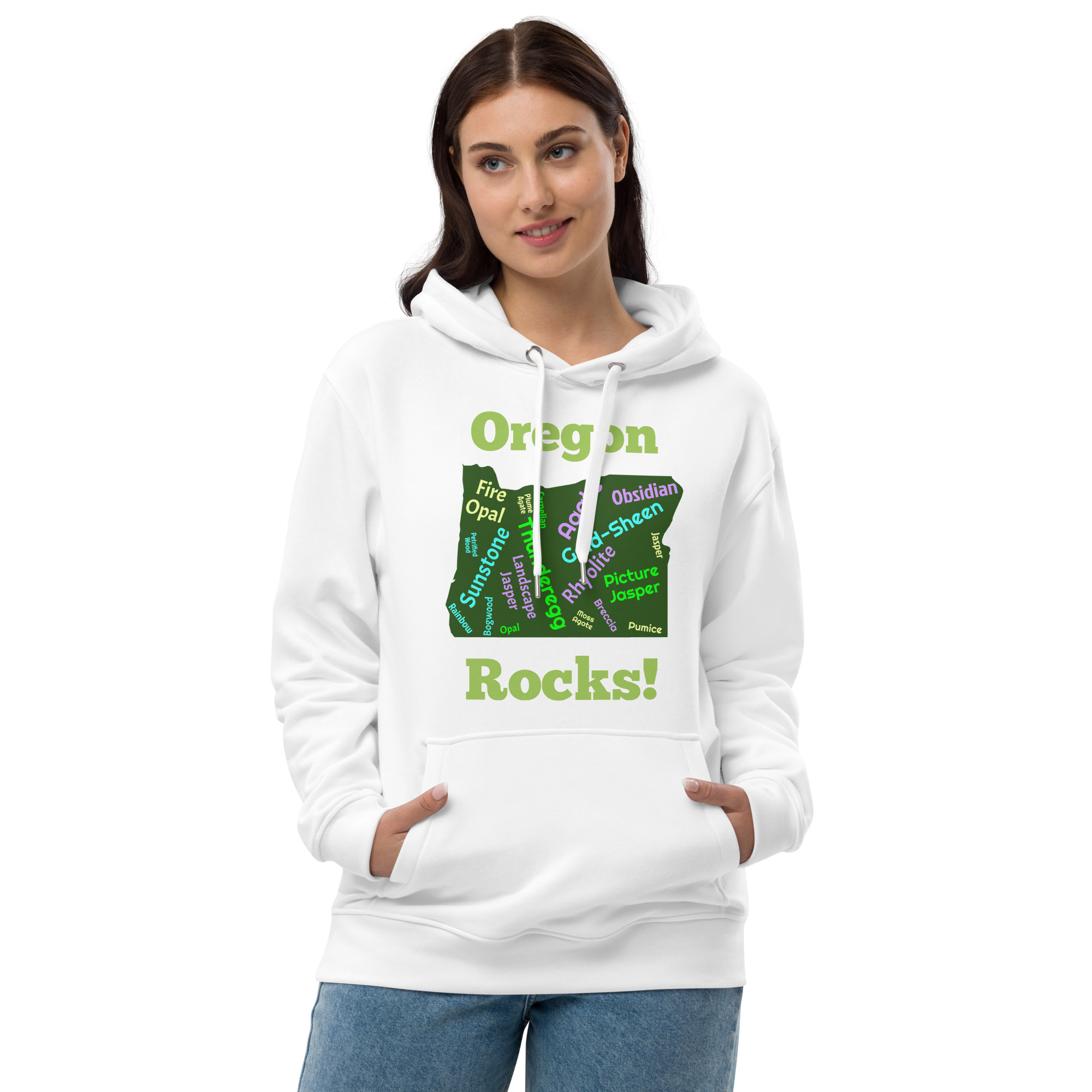 Oregon Rocks! 2 Premium eco hoodie