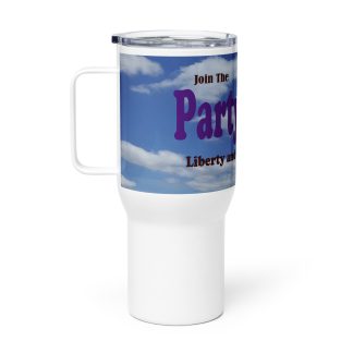 Party Party Travel mug with a handle