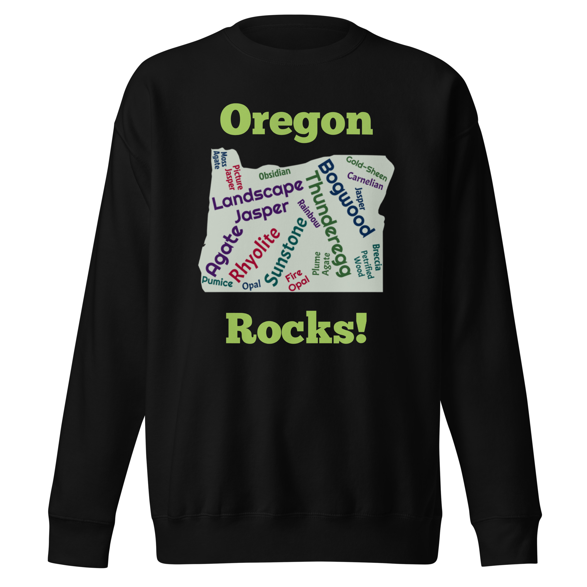 Oregon Rocks! Unisex Premium Sweatshirt - Image 2