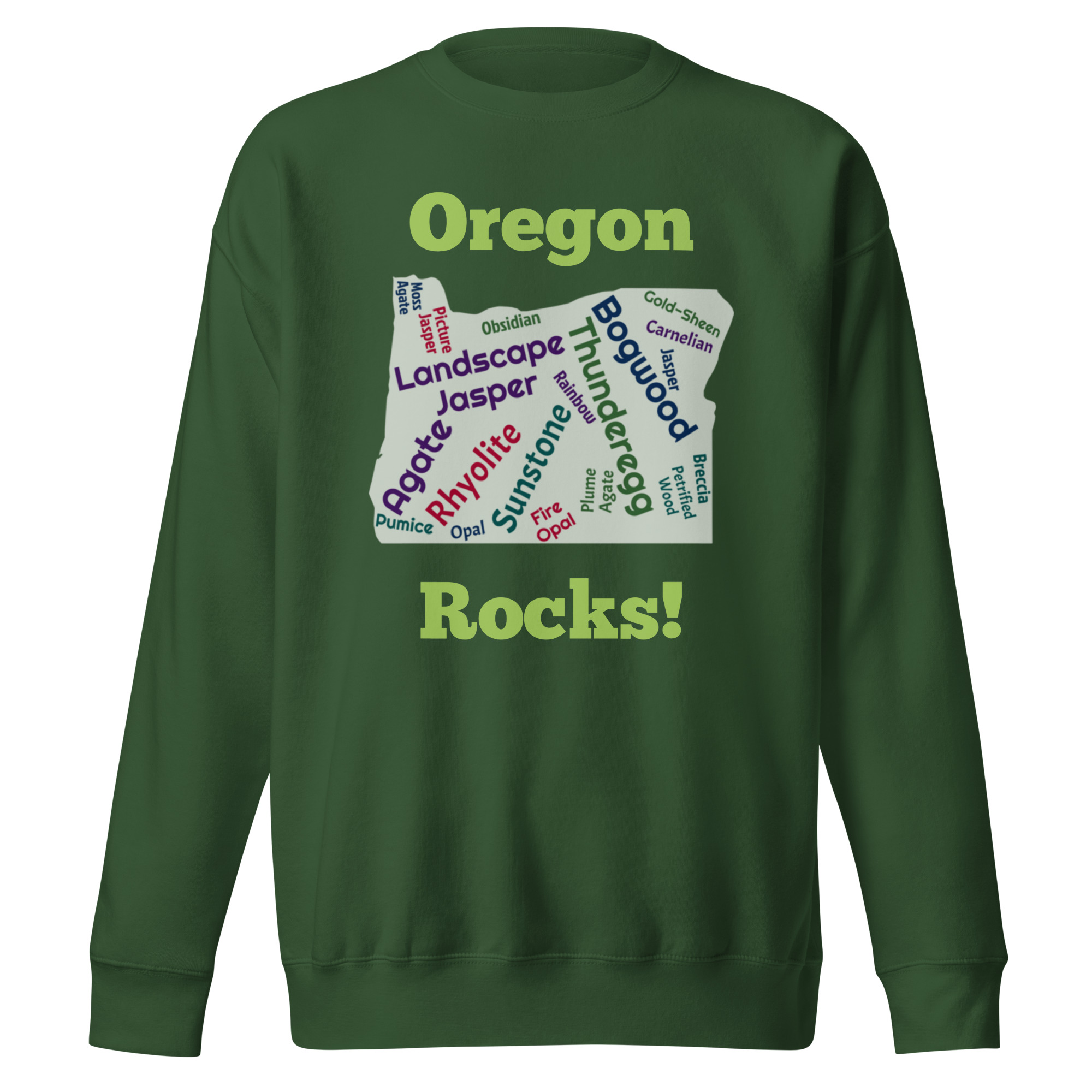 Oregon Rocks! Unisex Premium Sweatshirt - Image 5