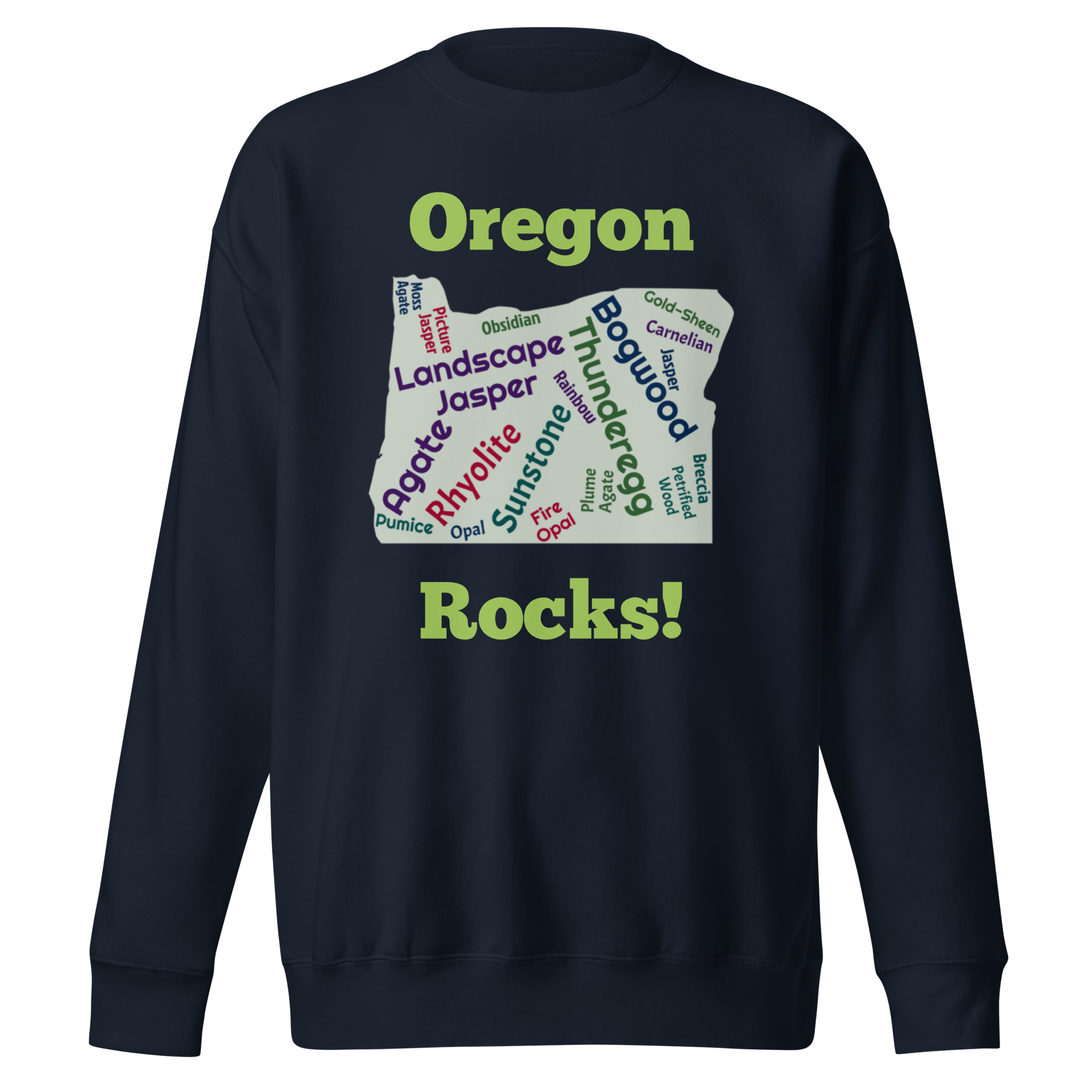 Oregon Rocks! Unisex Premium Sweatshirt - Image 3