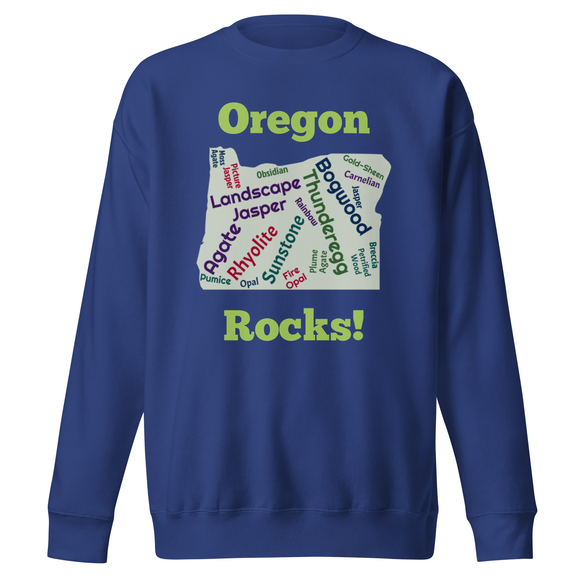 Oregon Rocks! Unisex Premium Sweatshirt - Image 4