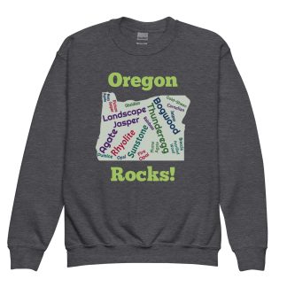 Oregon Rocks! Youth crewneck sweatshirt