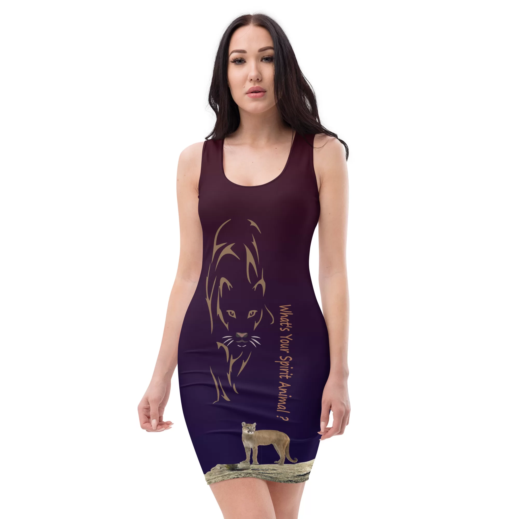 Dark Spirit-Cougar Bodycon dress