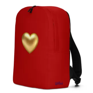 Simple Gold Heart Backpack