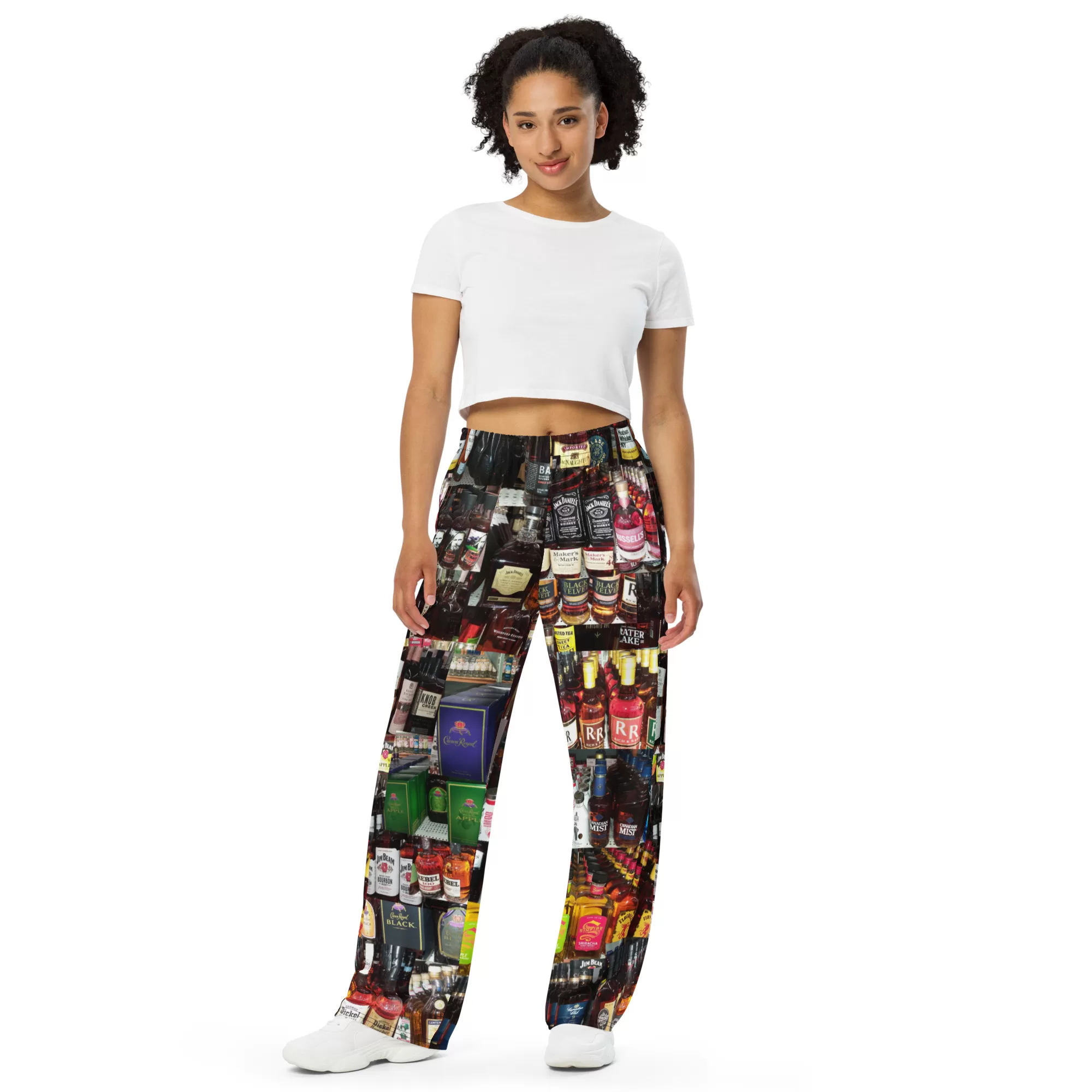Whiskey Theme unisex wide-leg pants - Image 5