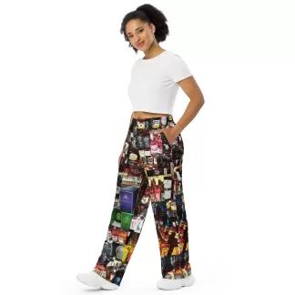 Whiskey Theme unisex wide-leg pants