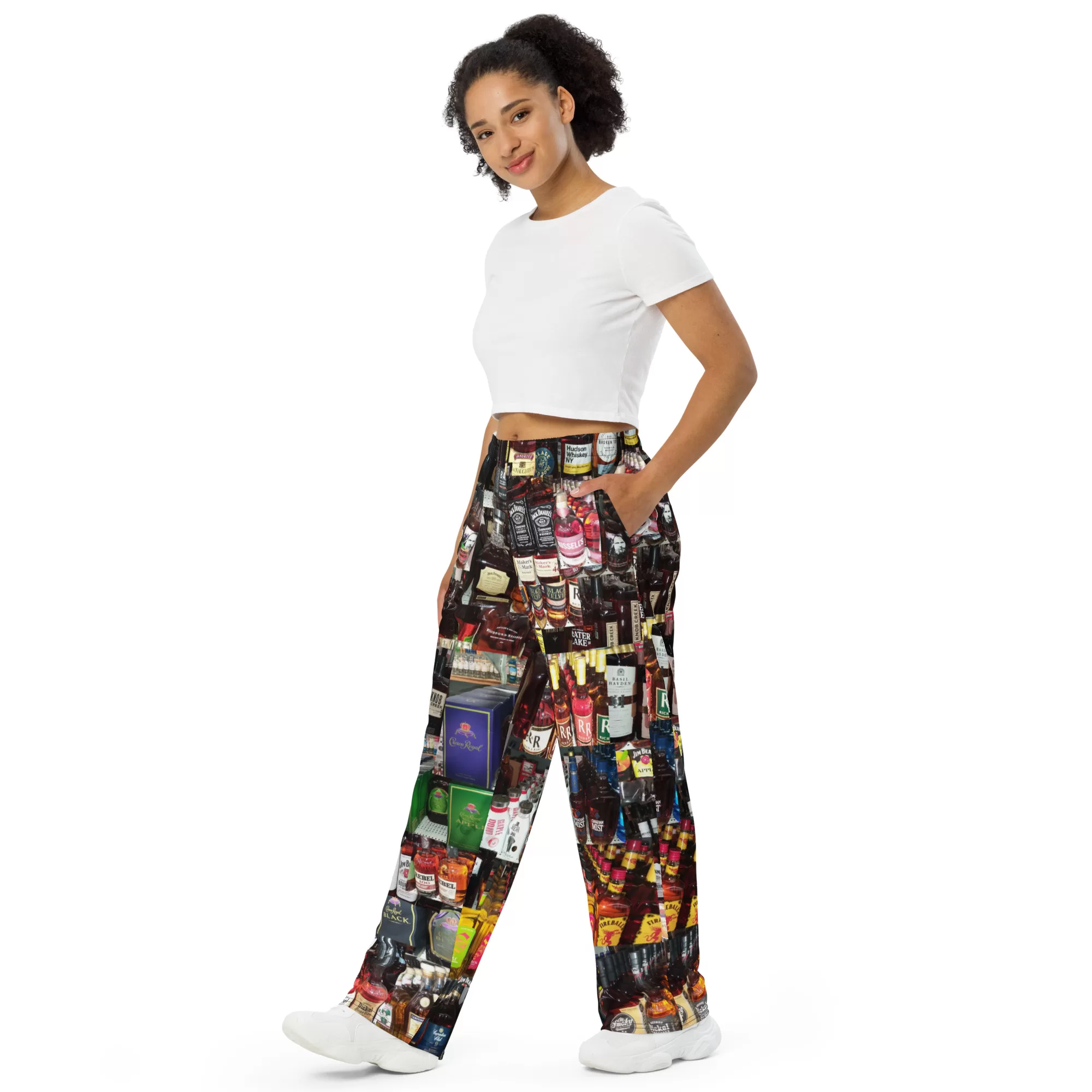 Whiskey Theme unisex wide-leg pants