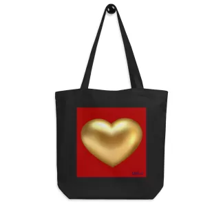 Golden Heart Eco Tote Bag