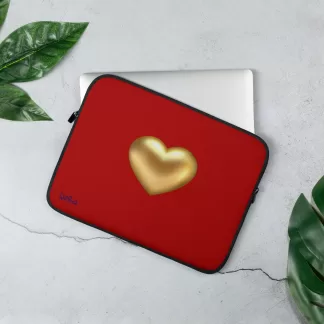 Golden Heart Laptop Sleeve