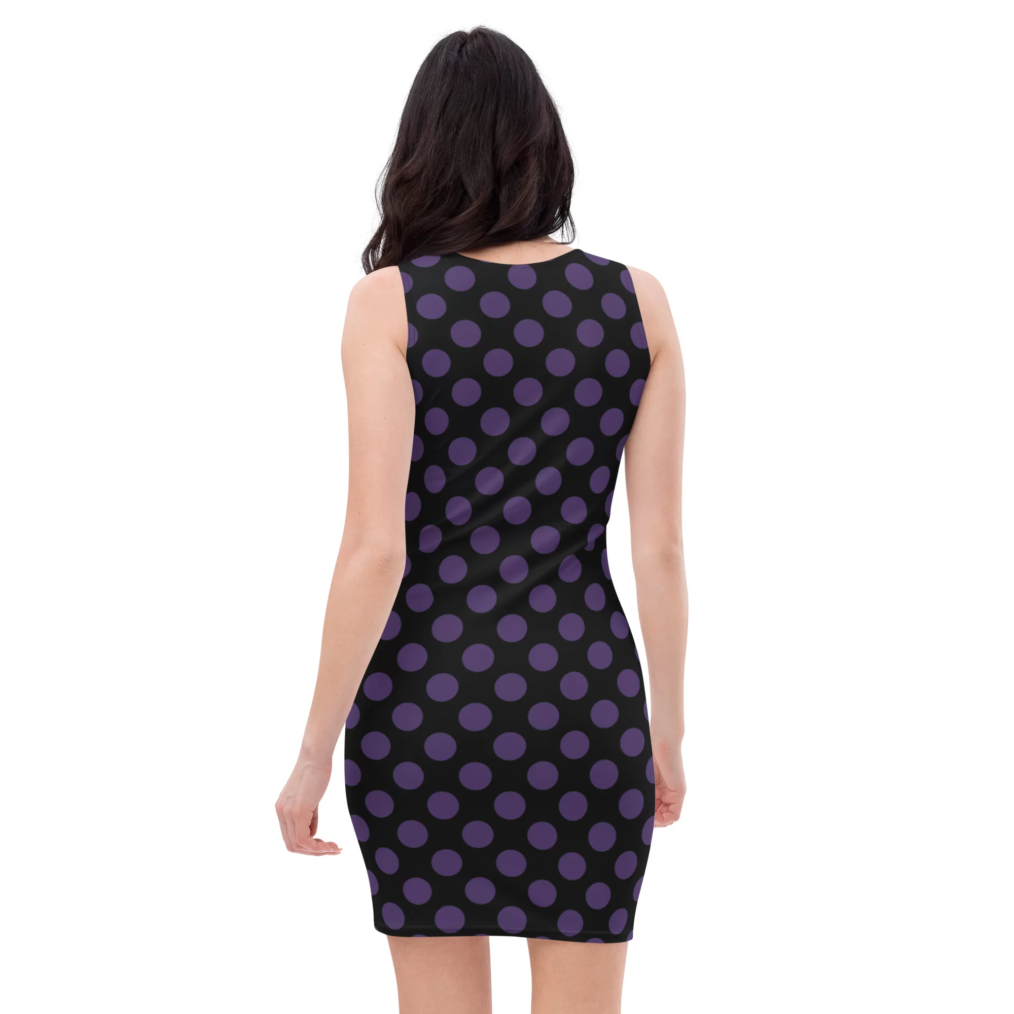 Big Purple Dots Bodycon dress - Image 4