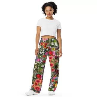 Farm Flowers unisex wide-leg pants