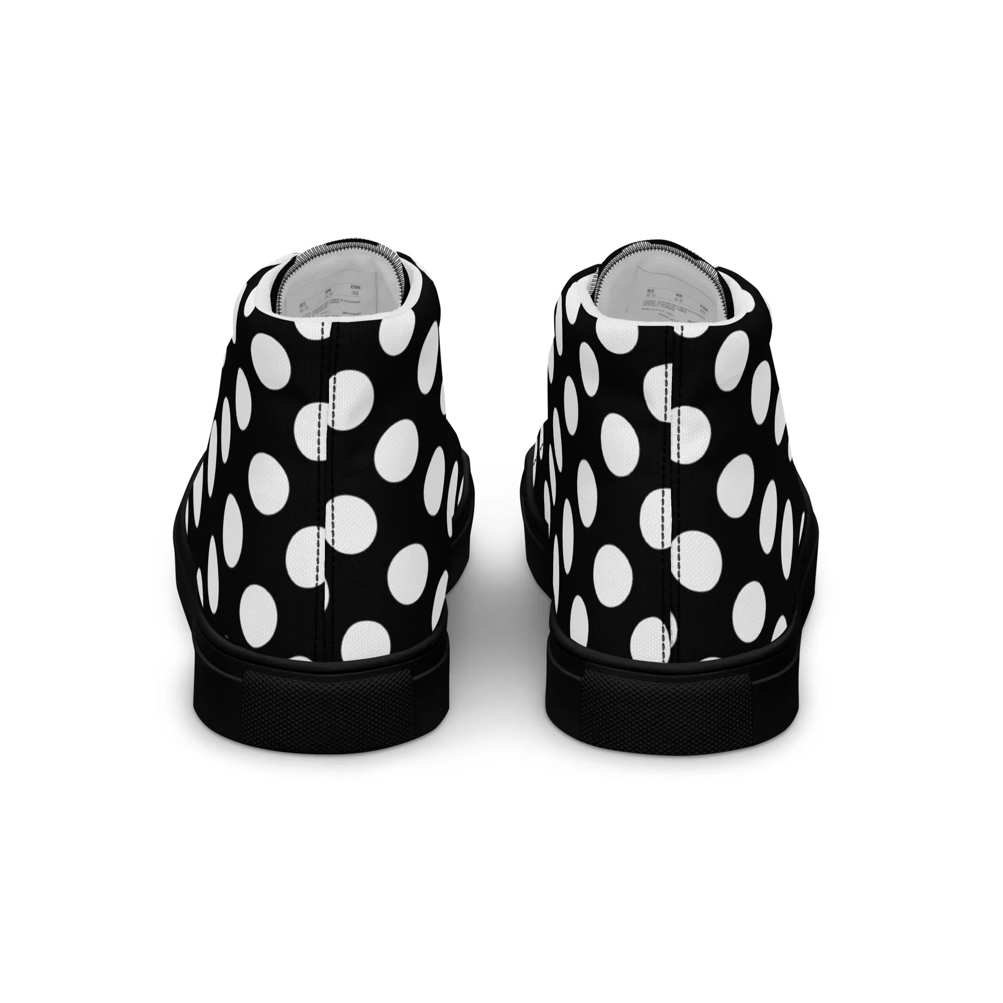 Men’s high-top "White Dots" canvas shoes - Image 5