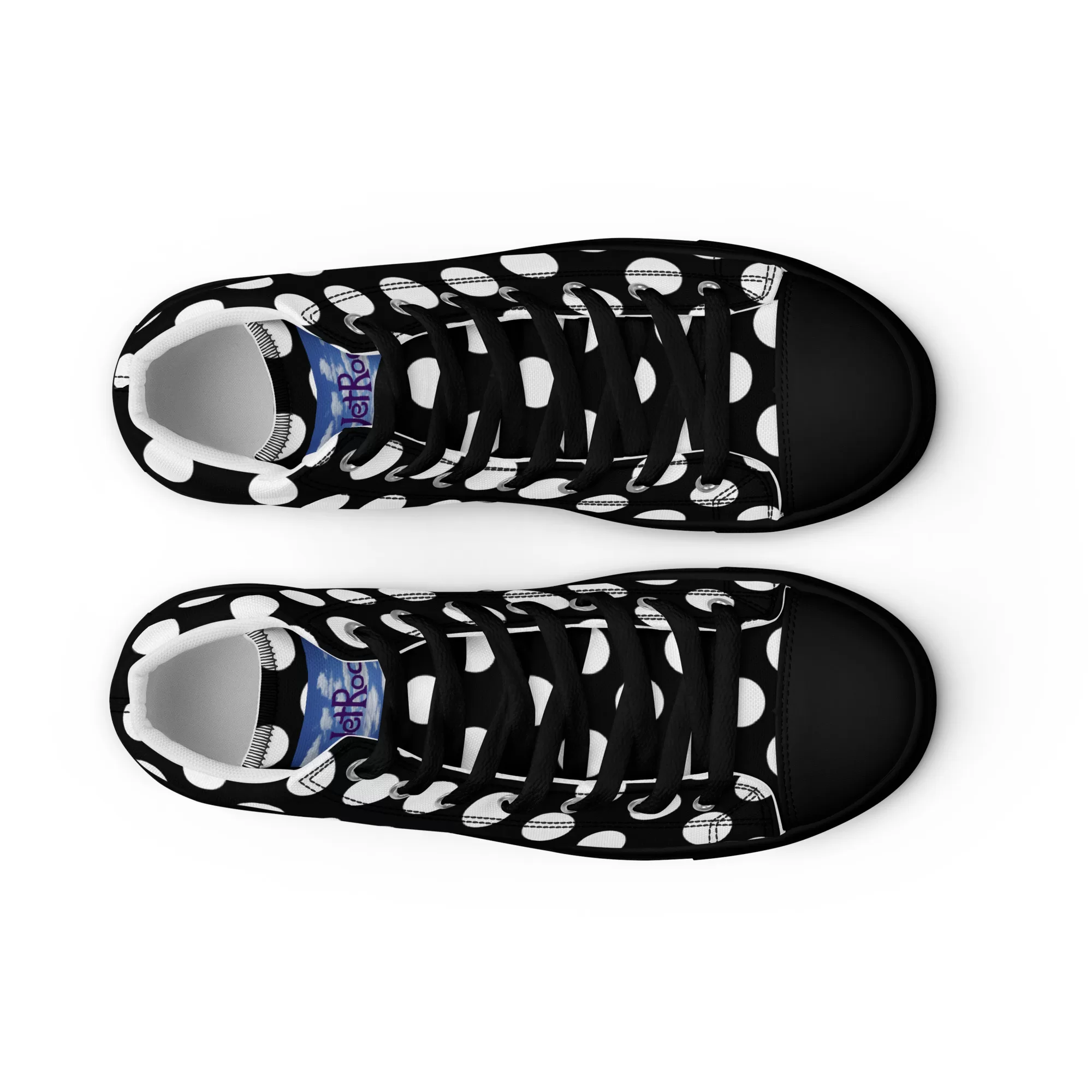 Men’s high-top "White Dots" canvas shoes - Image 12