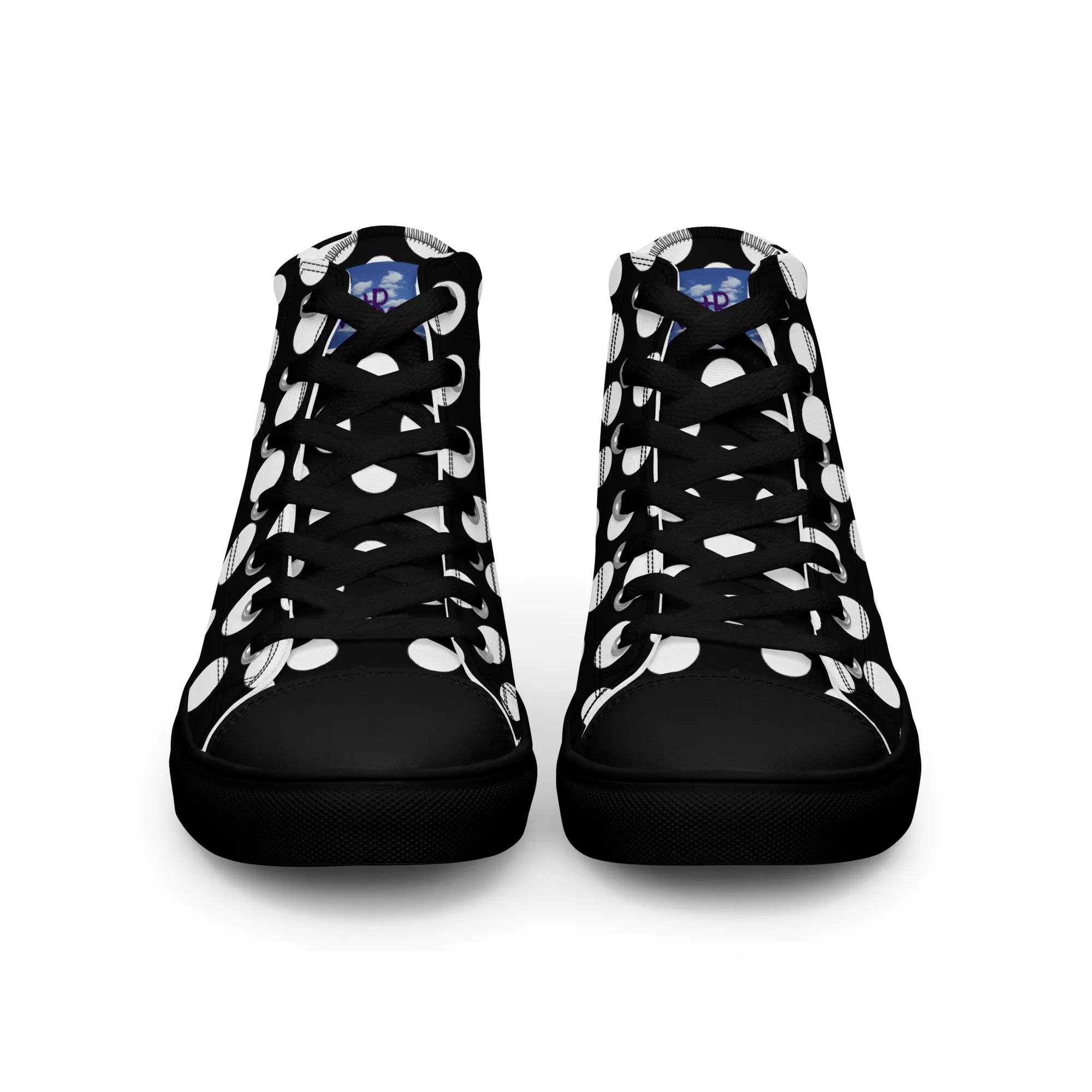 Men’s high-top "White Dots" canvas shoes - Image 11