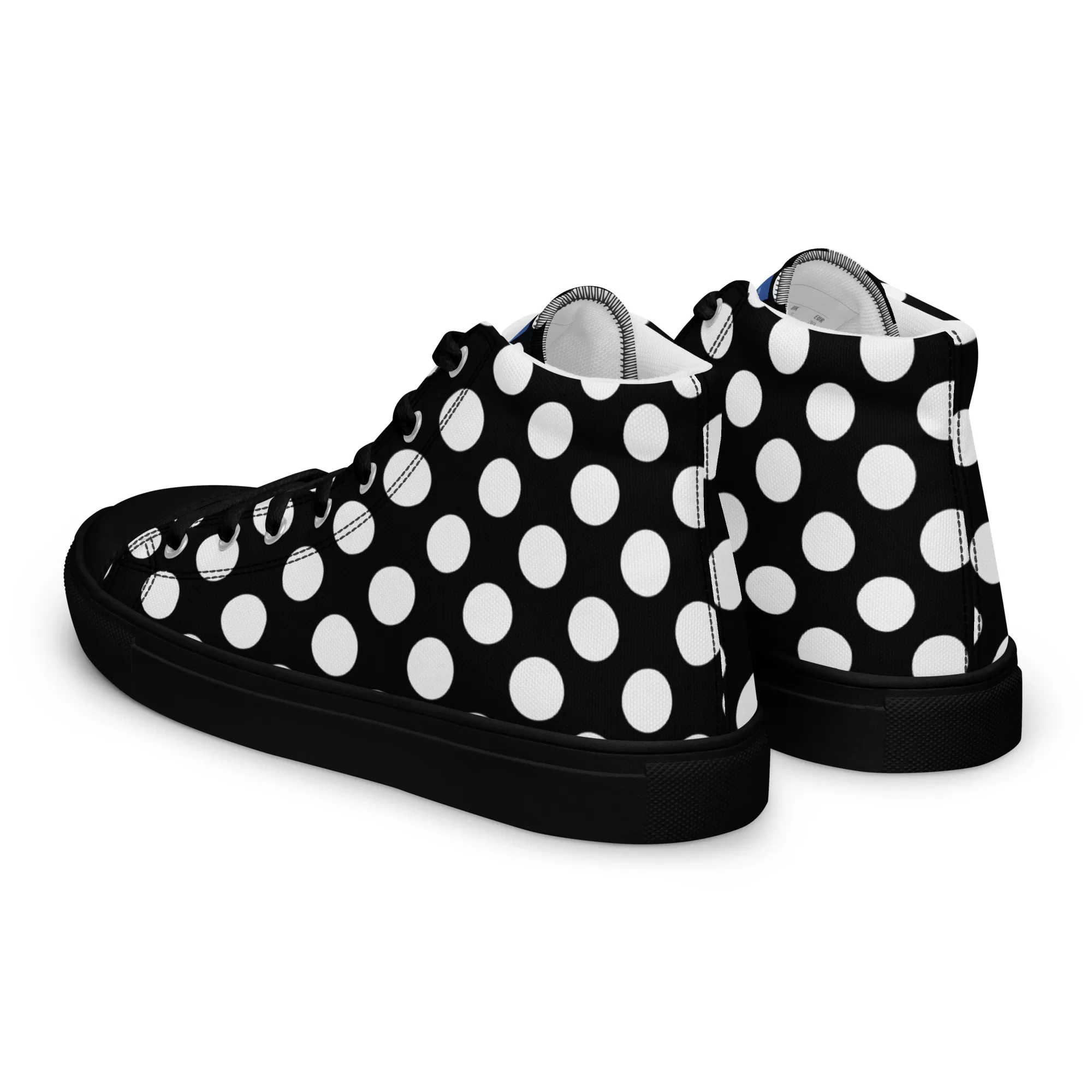Men’s high-top "White Dots" canvas shoes - Image 6