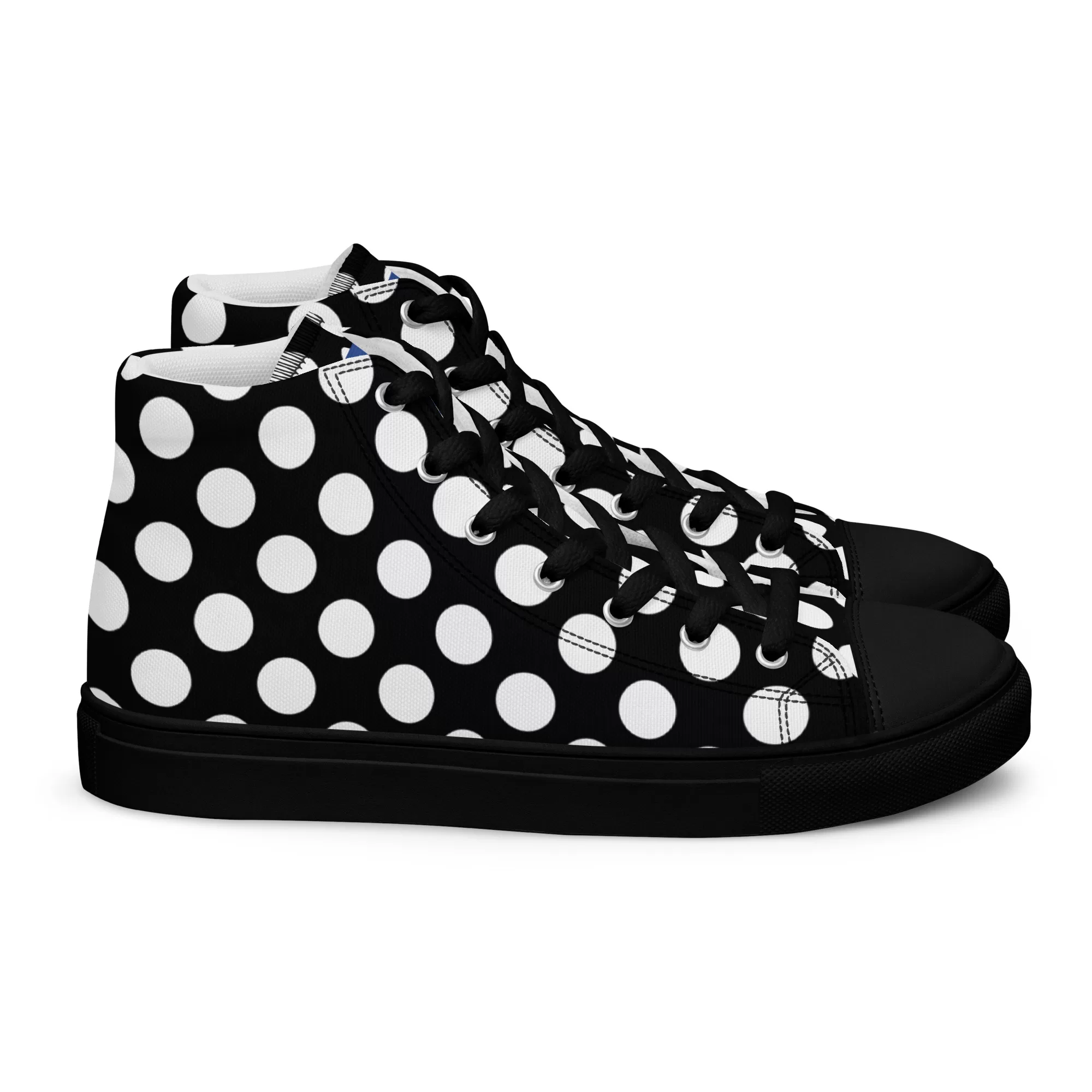 Men’s high-top "White Dots" canvas shoes - Image 8
