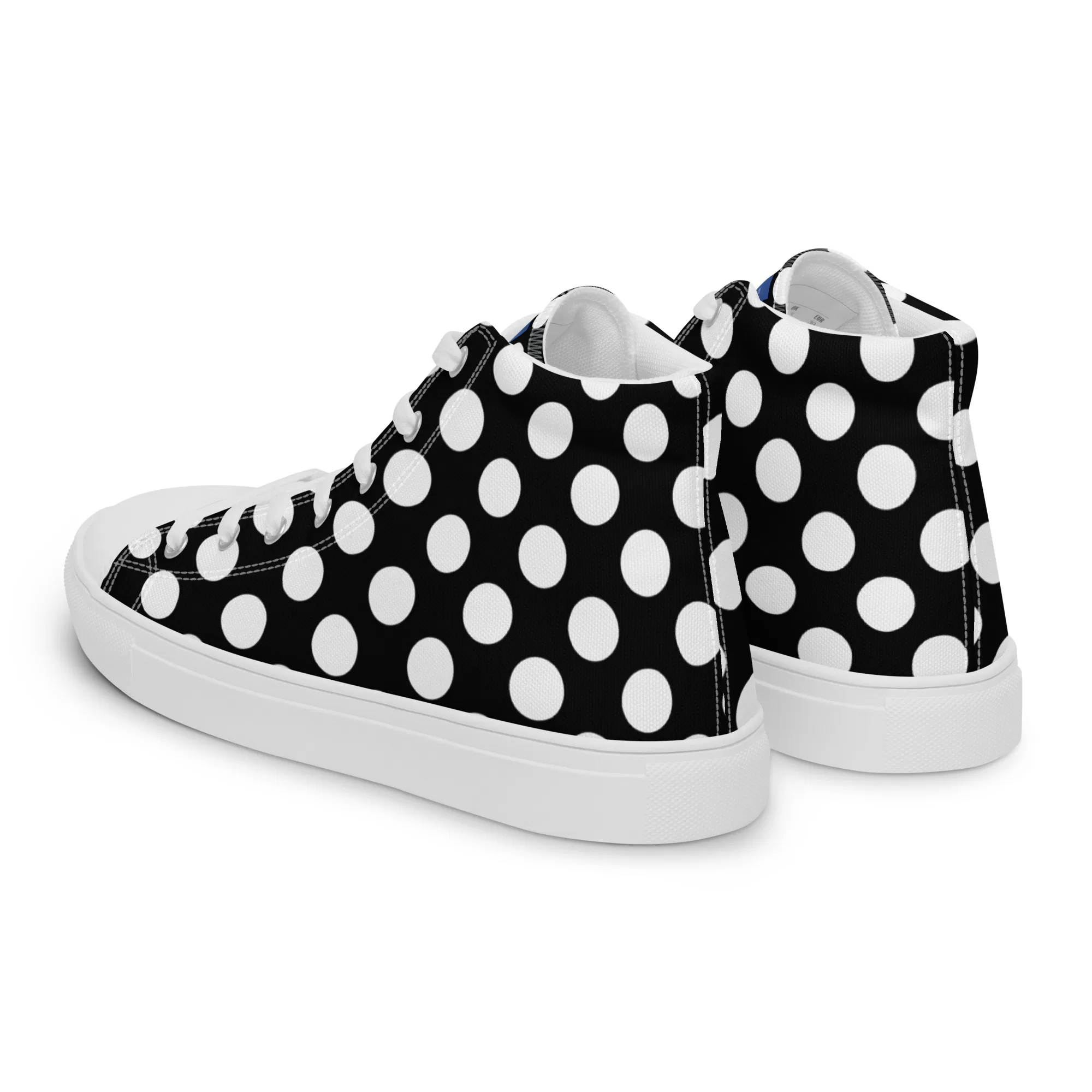 Men’s high-top "White Dots" canvas shoes - Image 15