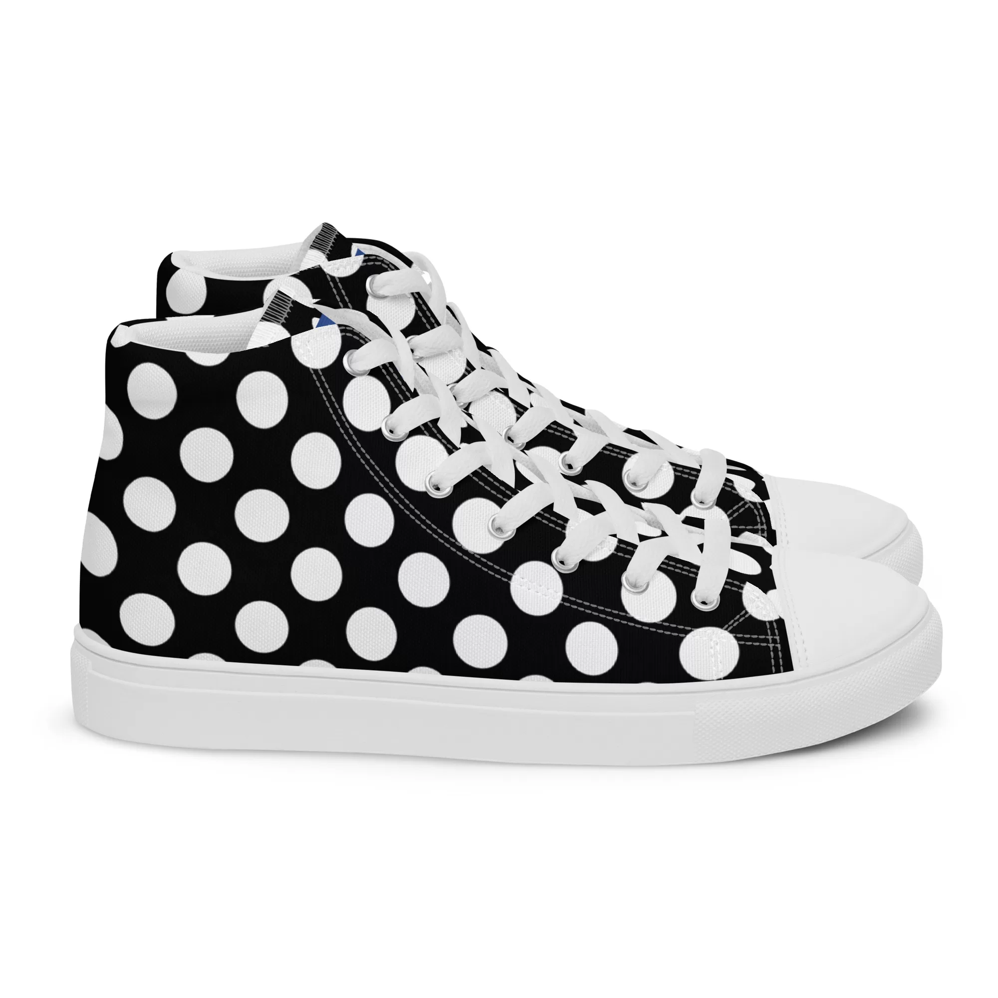 Men’s high-top "White Dots" canvas shoes - Image 17
