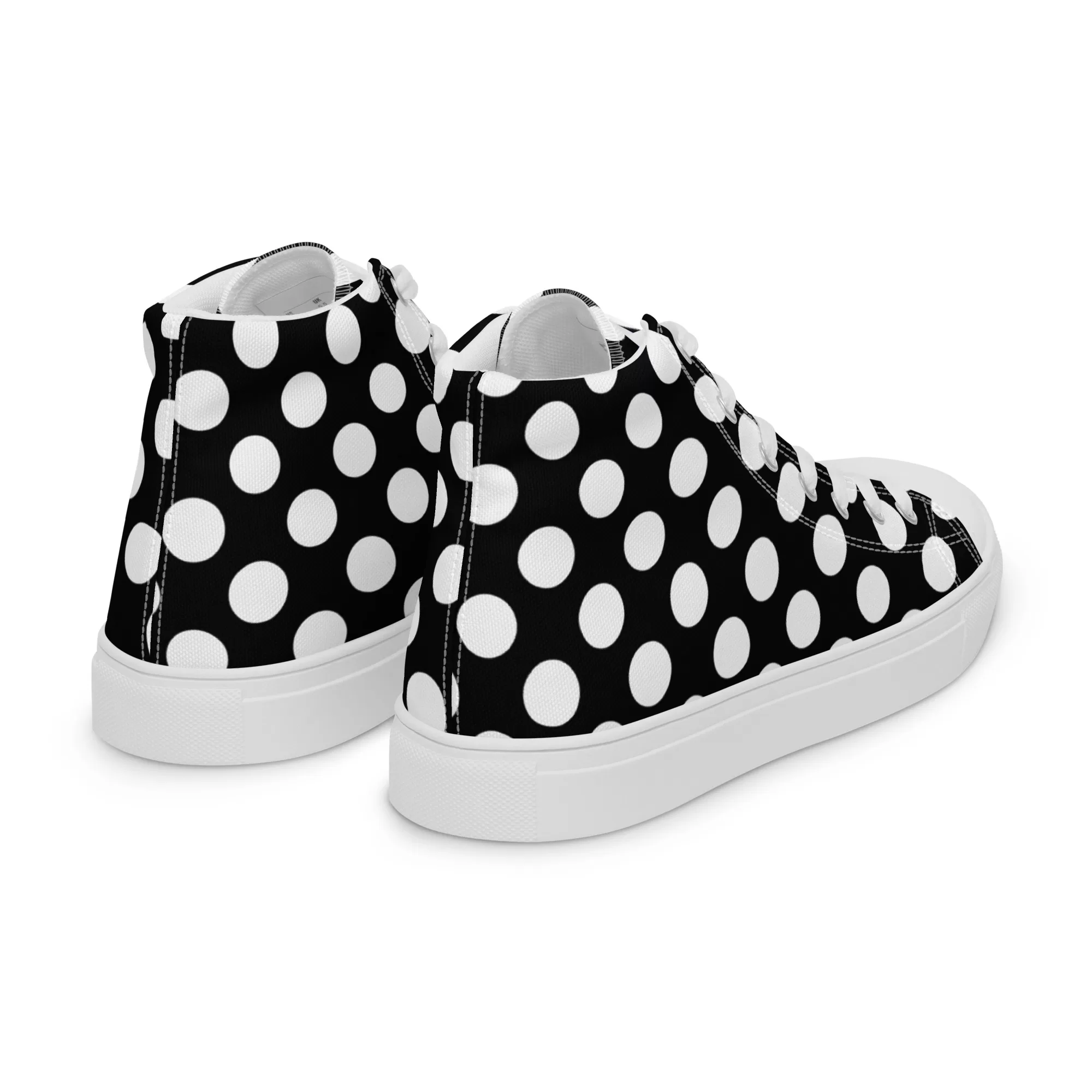 Men’s high-top "White Dots" canvas shoes - Image 18