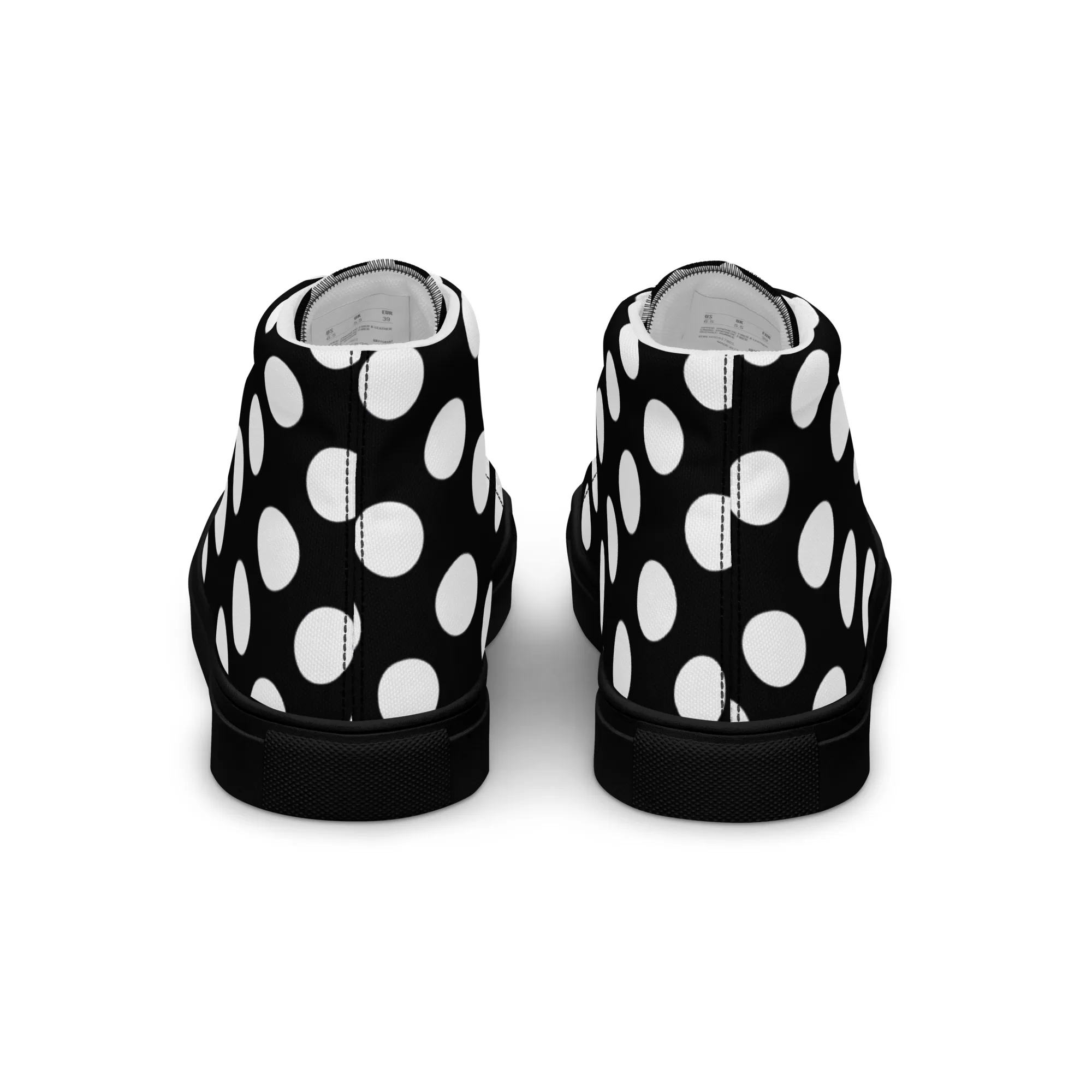 Women’s high top "White Dots" canvas shoes - Image 7