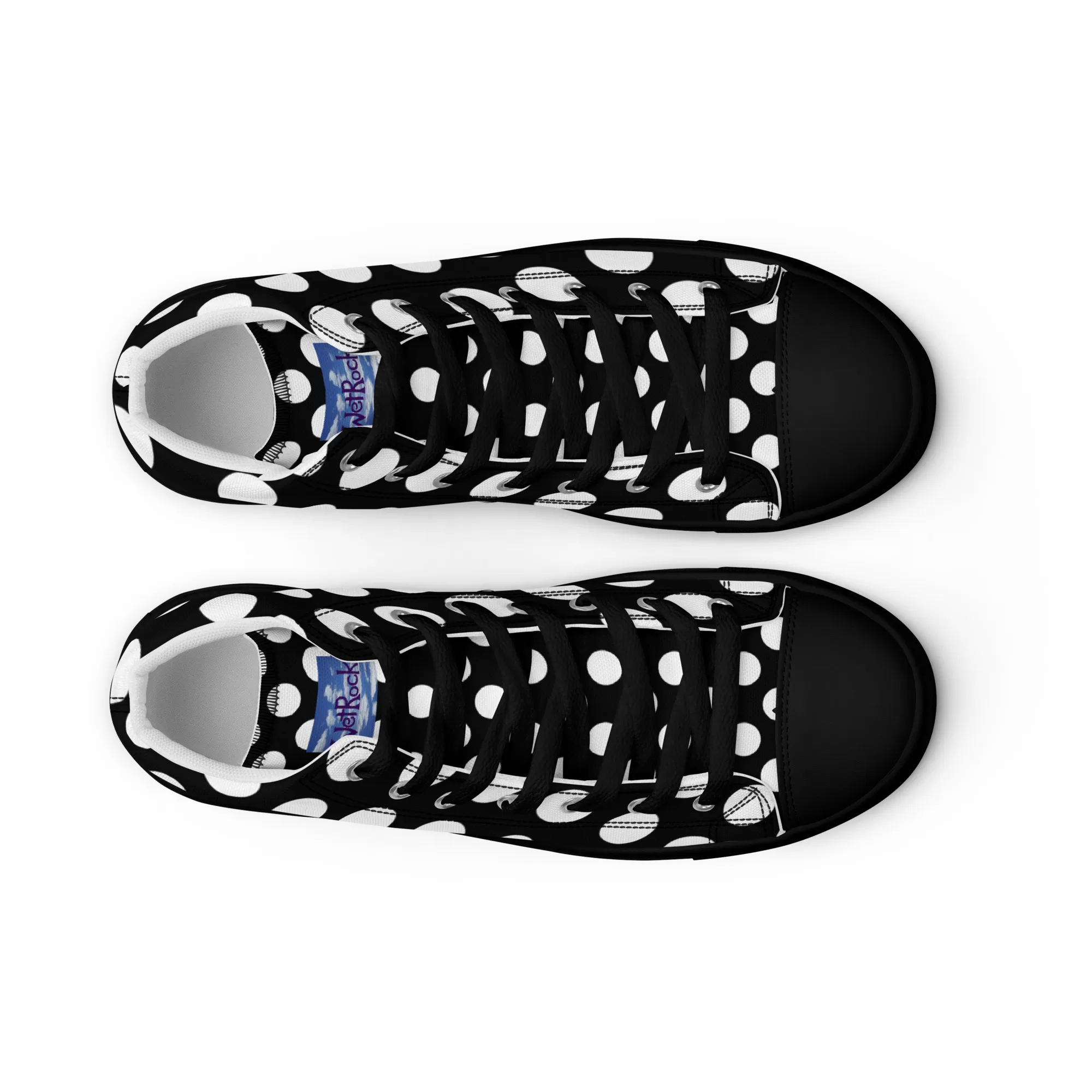 Women’s high top "White Dots" canvas shoes - Image 13