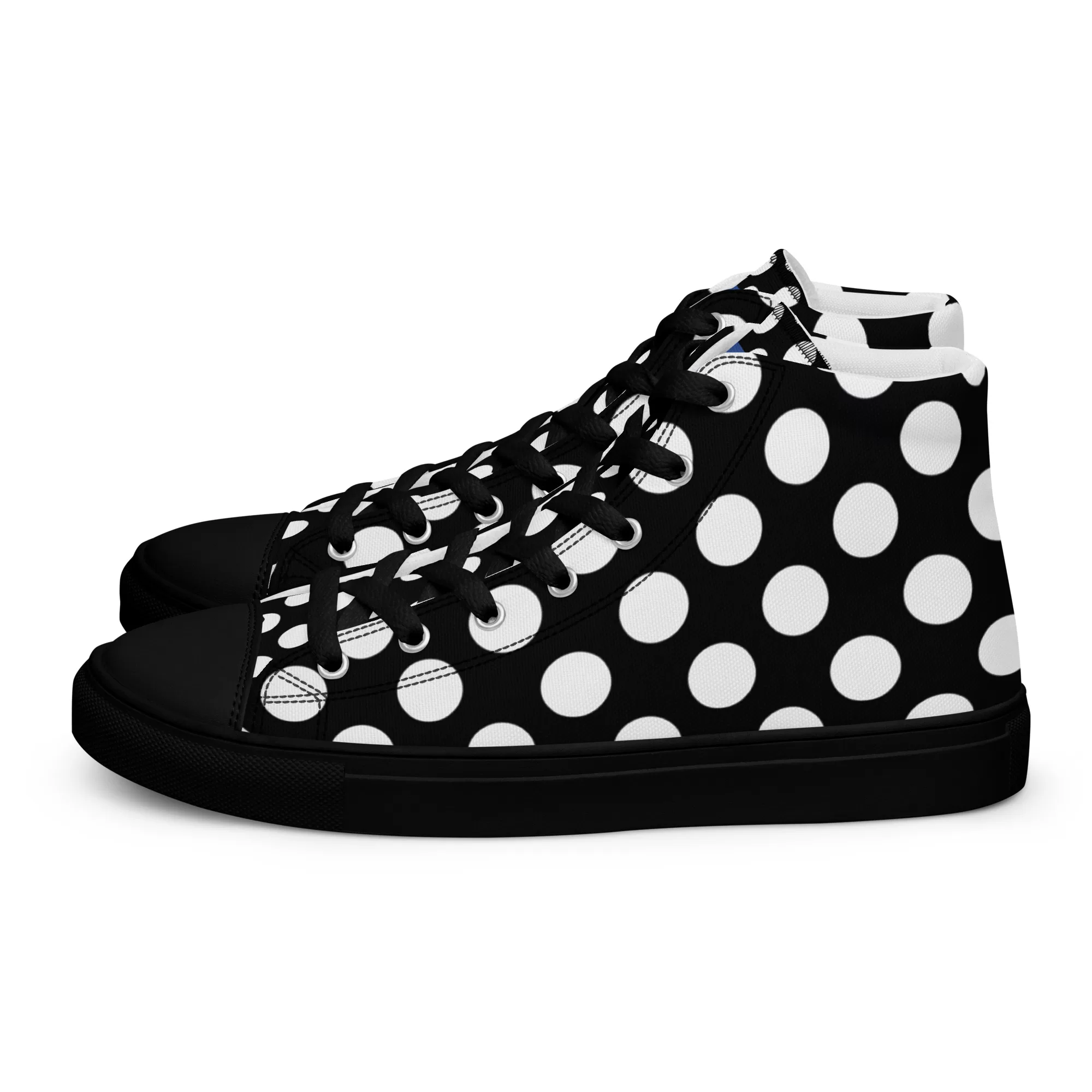 Women’s high top "White Dots" canvas shoes - Image 6
