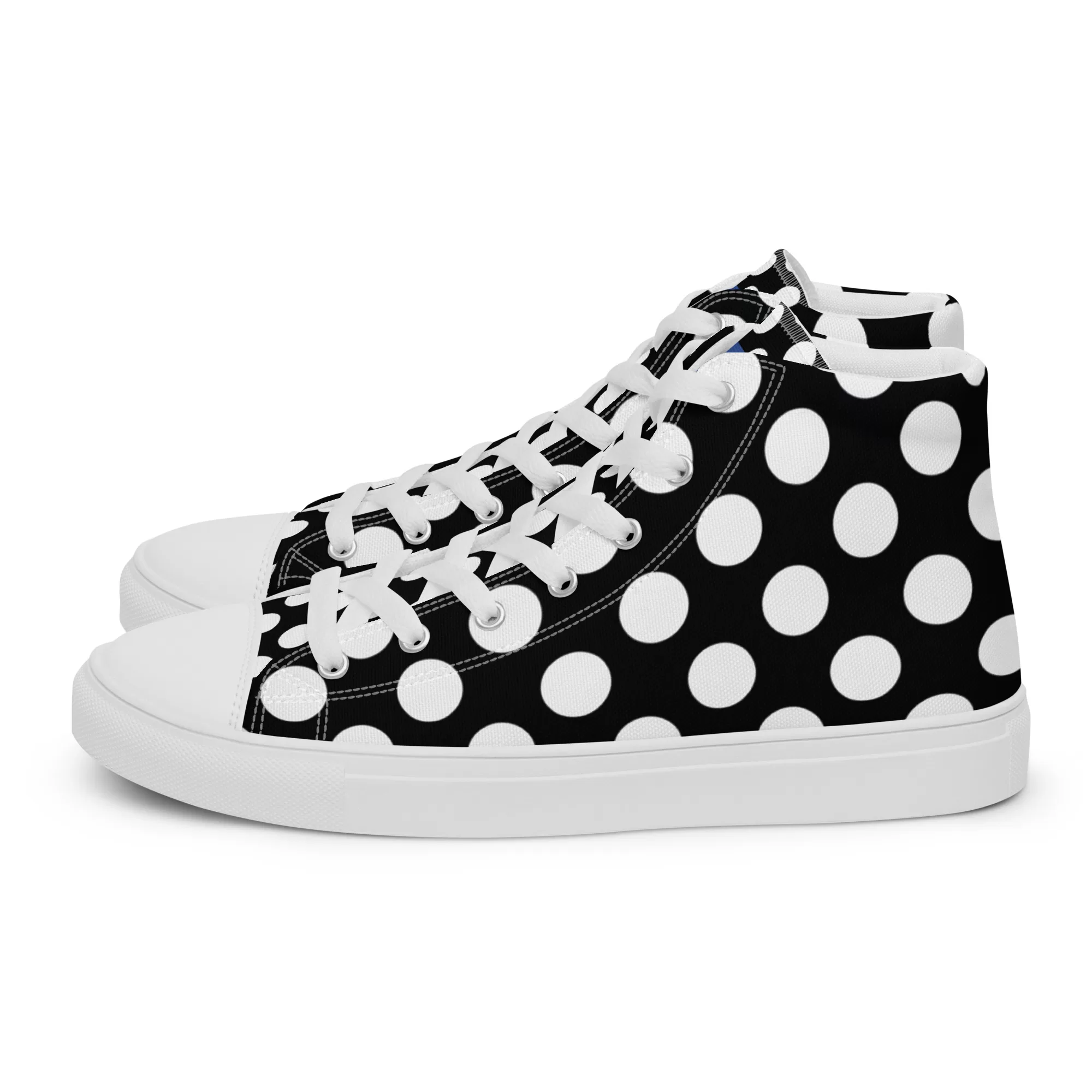 Women’s high top "White Dots" canvas shoes - Image 14
